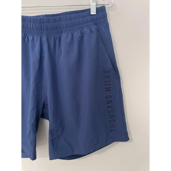 Thousand Miles Shorts Men’s Size Large Blue Motiv Workout Athletic Fit - Picture 5 of 12